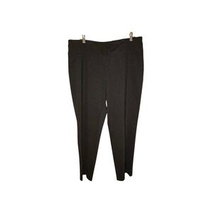 Zac & Rachel Pull On Slim Leg Pants 1X Dark Pebble Figure Defining Stretch NWT